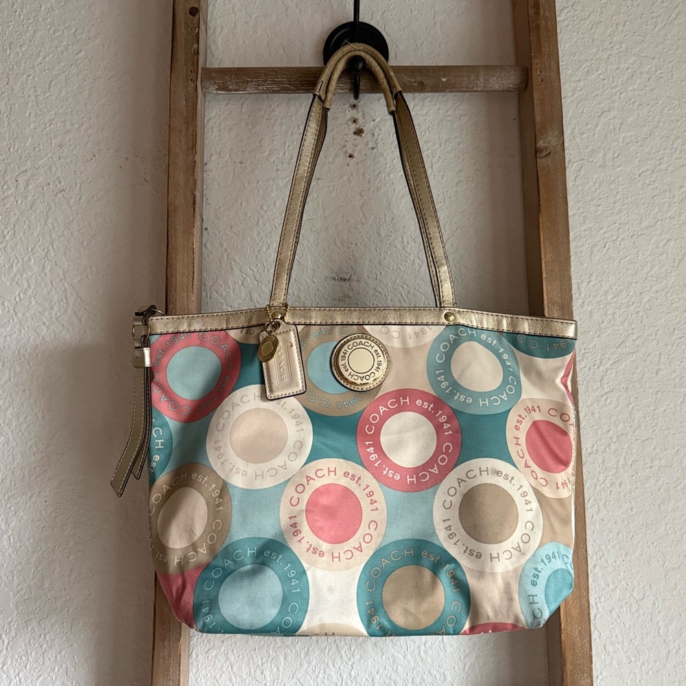 Coach Soho Sateen Snaphead Tote Bag